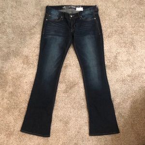 Express Bootcut dark wash jeans